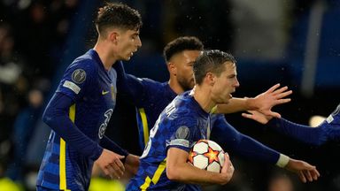 Kai Havertz celebrates scoring Chelsea and Real Madrid goals